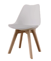 Стул DC-355-3L (ноги бук / белый) Стул DC-355-3L (ноги бук / белый)