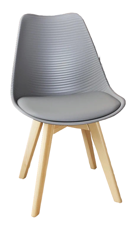 Стул DC-355-3L (PP к/з серый)