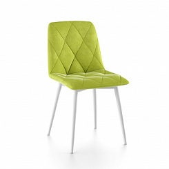 Стул Ричи (каркас белый тк. коллекции Велюр лайм) Стул Ричи (каркас белый тк. коллекции Велюр лайм)