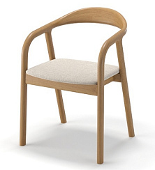 Стул Бионик  (барни крем/ ноги дуб коньяк) Стул Бионик  (барни крем/ ноги дуб коньяк)