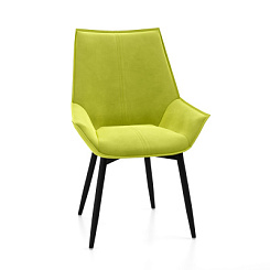 Стул Мики велюр металлокаркас (каркас черный тк. коллекции Велюр лайм) Стул Мики велюр металлокаркас (каркас черный тк. коллекции Велюр лайм)